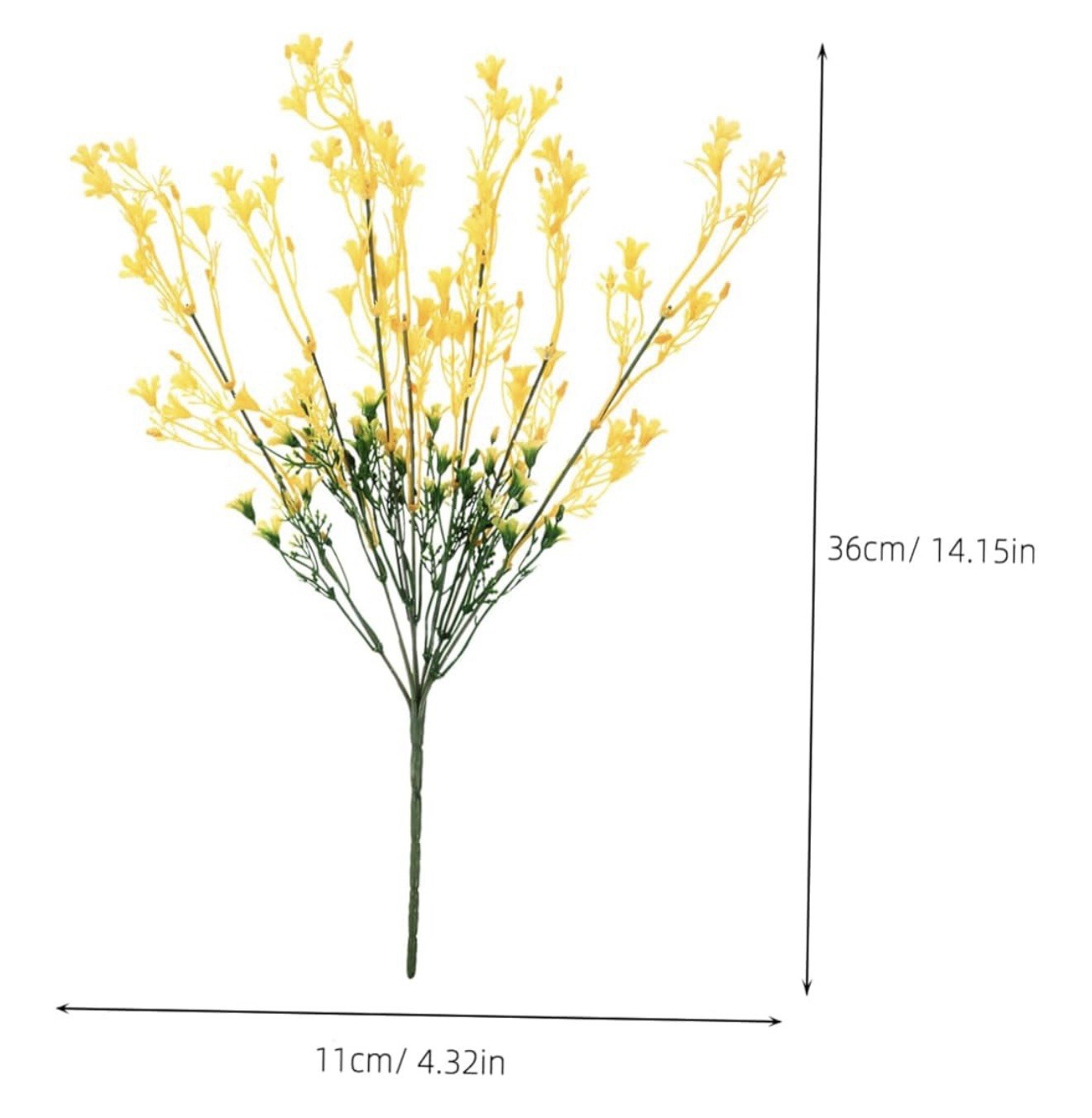 12 Pcs Bouquets for Wedding Artificial Marigold Fake Flowers Props (T-27)