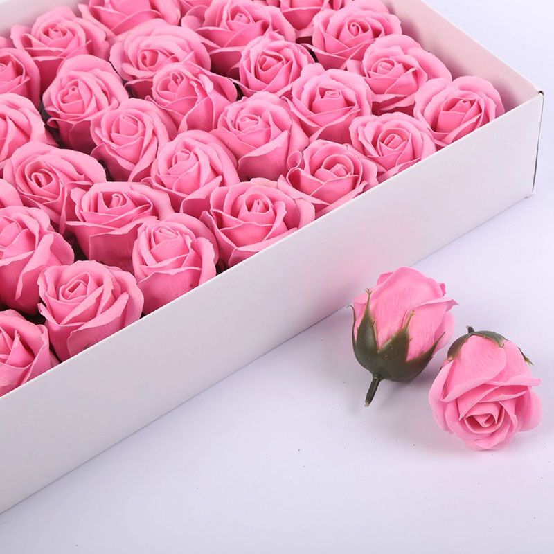 Pack of 20 Large Soap Flowers Colorful Artificial Flower Soap Women’s