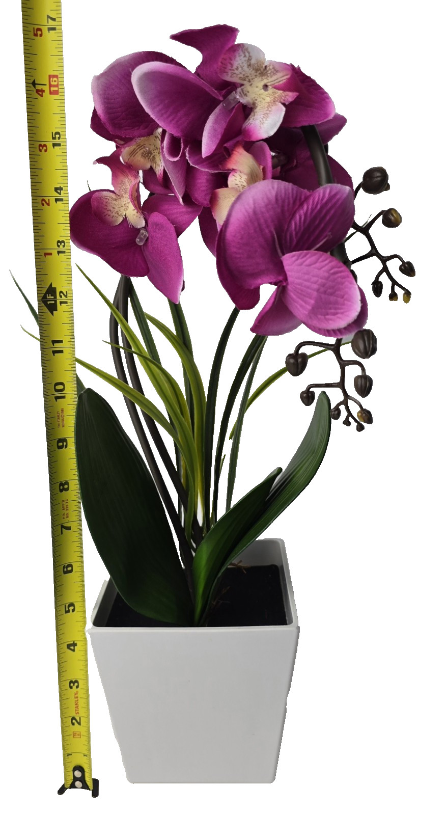 NEW Homeseasons Artificial Orchid w/ LED Lights & Timer 16″ Tall Original Box