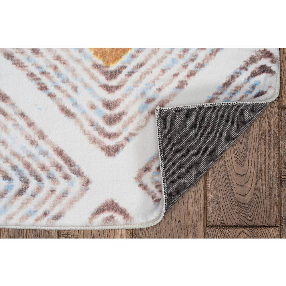 Harpe Faux Rabbit Ivory & Tan 5X7 Area Rug