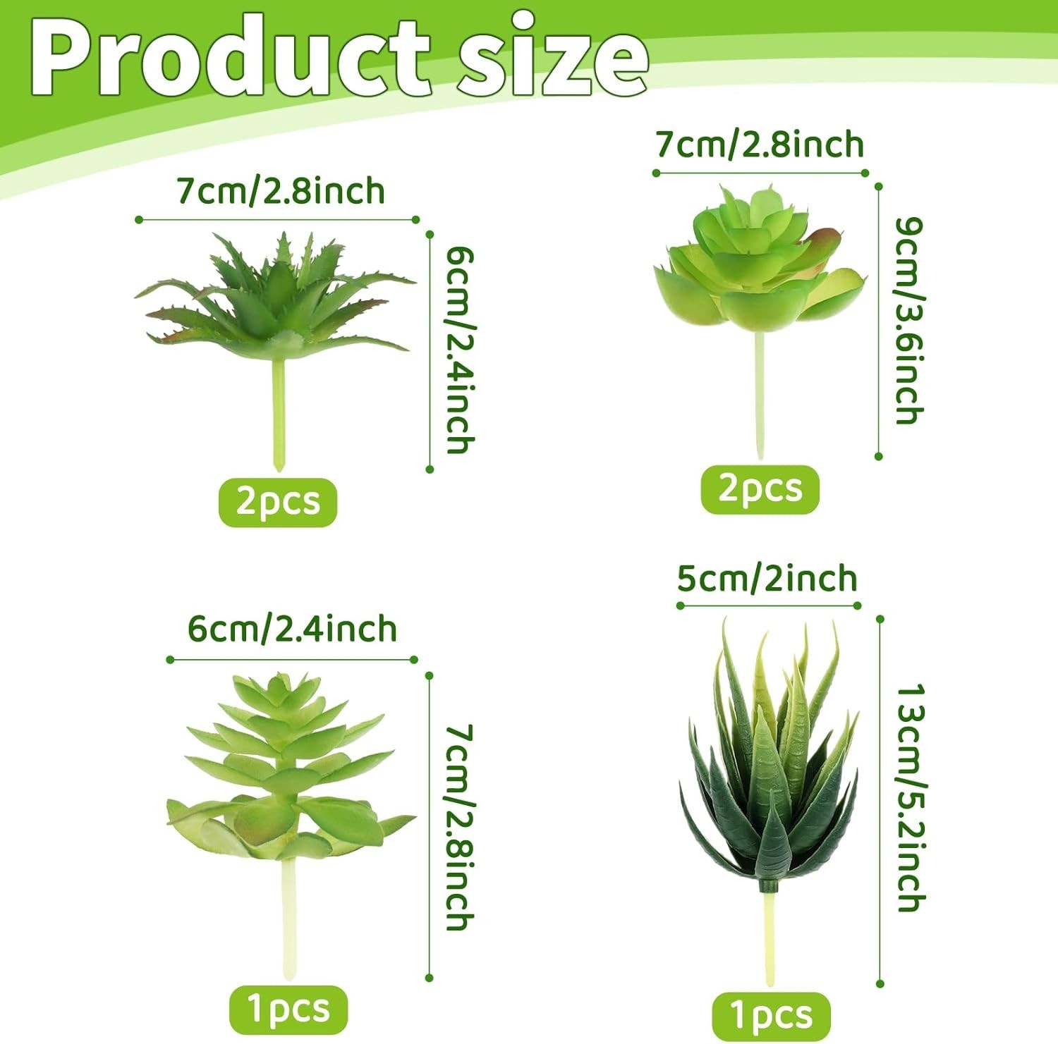 Fake Succulents Unpotted Realistic Plants Mini Artificial Succulent Plants