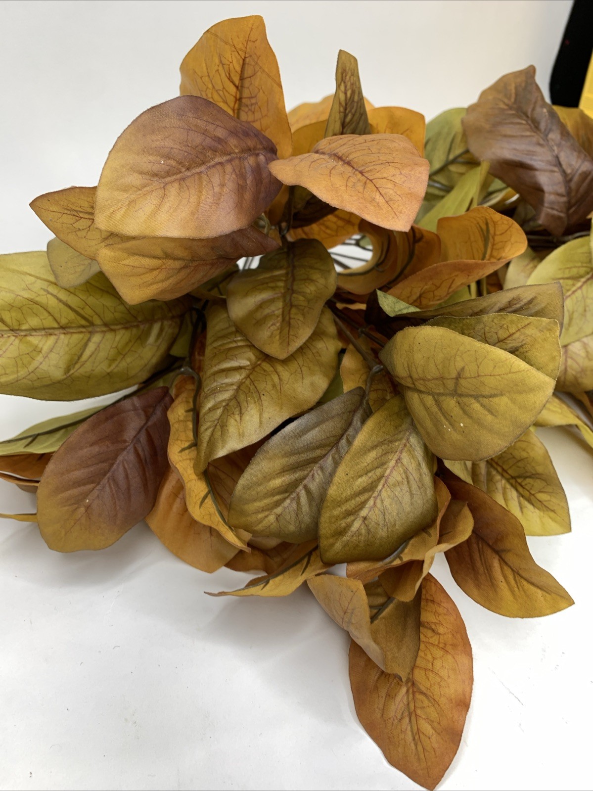 2- BRAND NEW MICHAELS STORES FALL BUSHES 11 STEMS EACH RARE MAGNOLIA