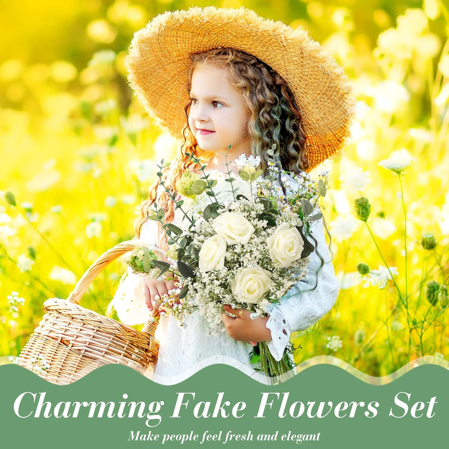 200 Pcs Artificial Baby’s Breath & Eucalyptus Stems for Wedding Decor
