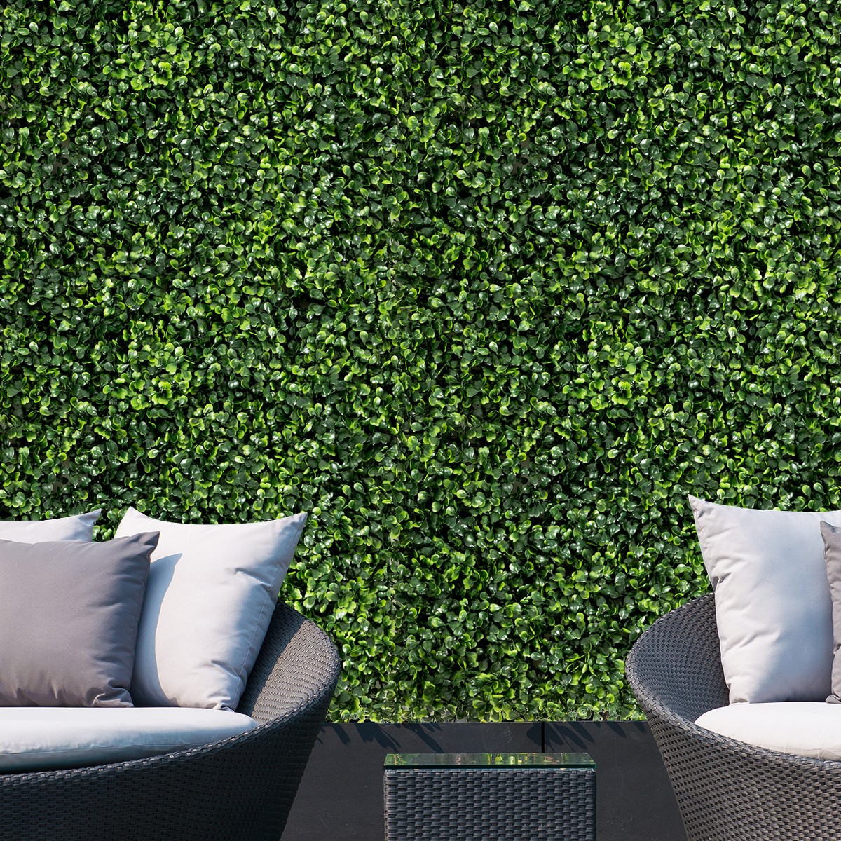 12 PCS 20″x20″ Artificial Boxwood Plant Wall Panel Hedge Privacy Fence Green