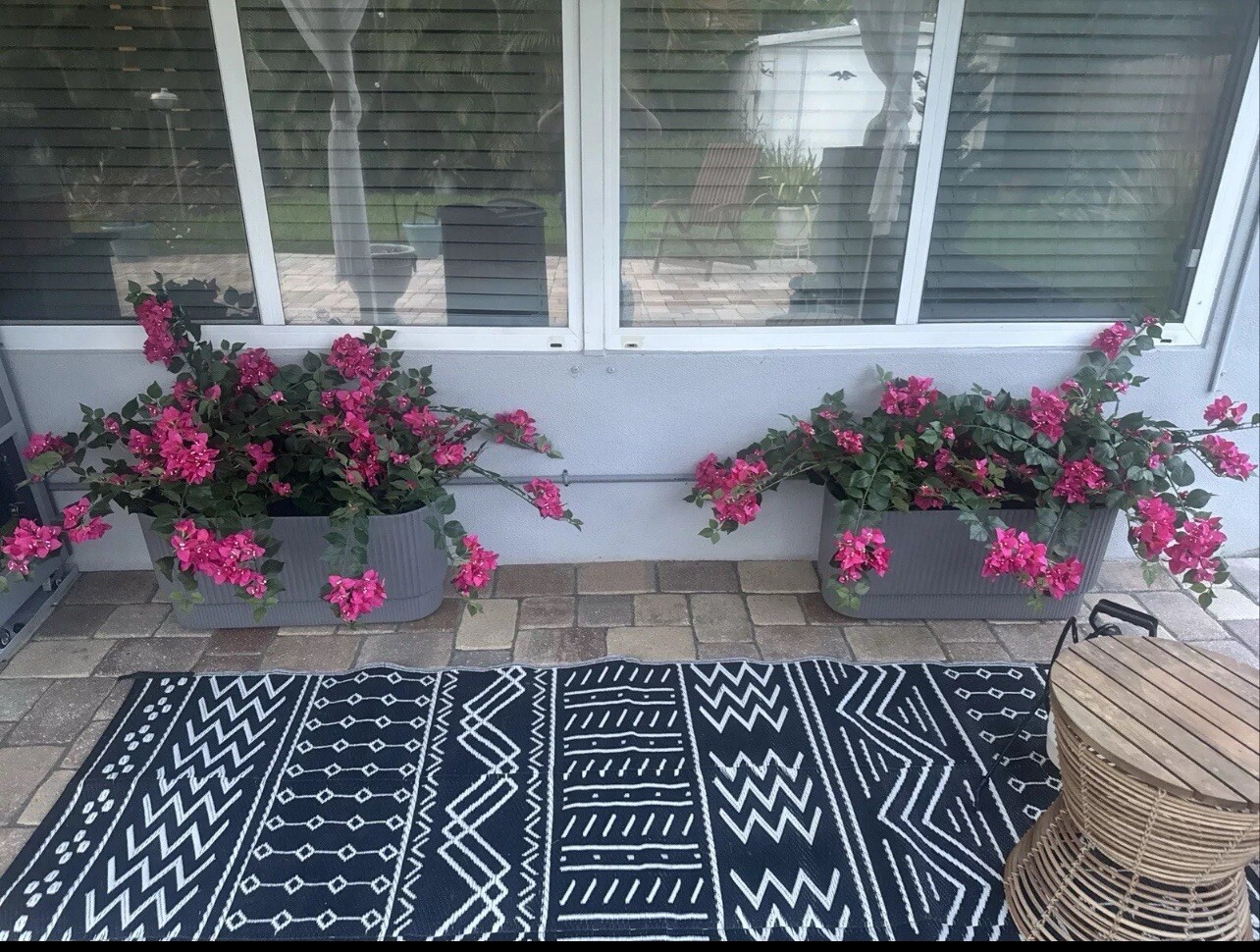 3.5’ Bougainvillea Artificial Tree w/Natural Trunks Home Decor. Retail $104