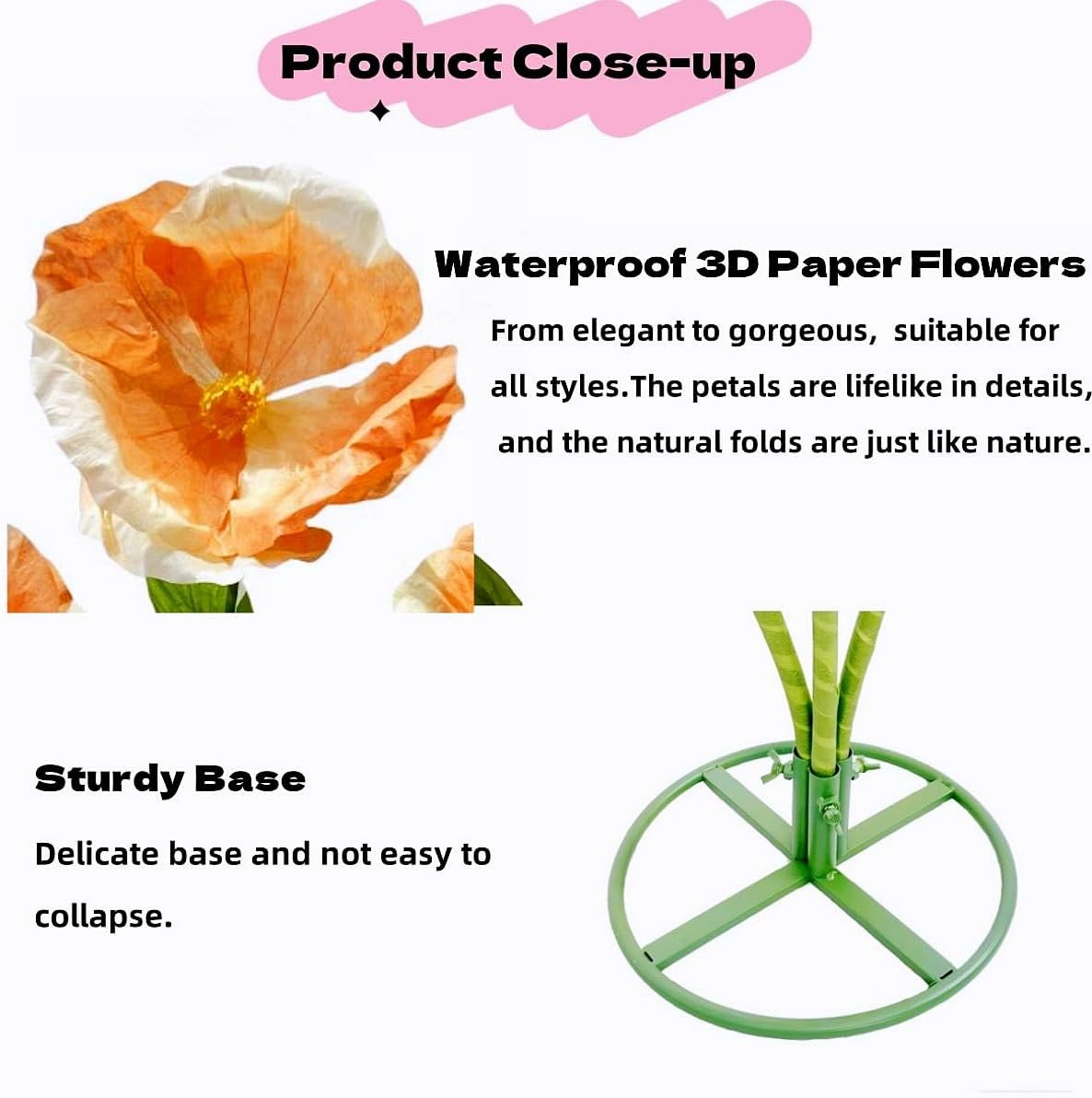 Giant Cranberry Artificial Flowers – 5.9 Ft Waterproof Decor for Events & Home
