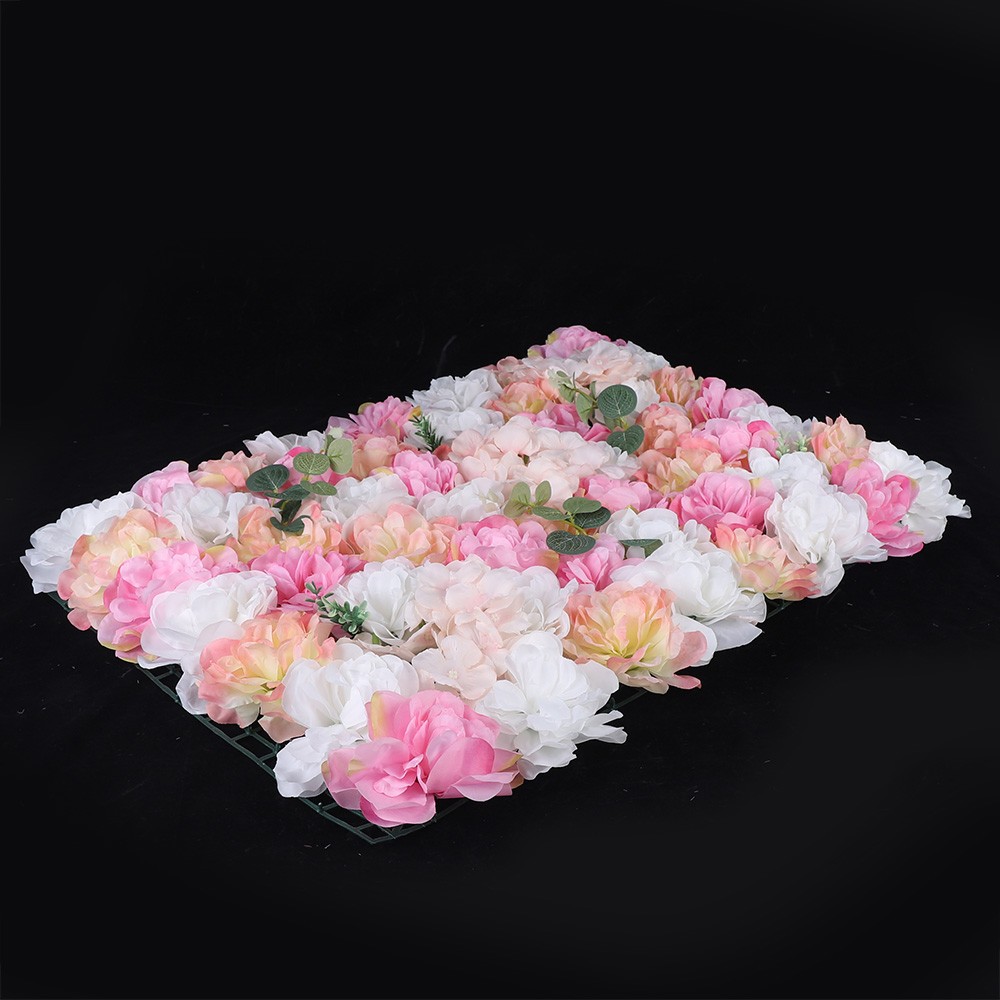 12Pcs Flower Wall Panels Artificial Flower Panels Fake Flower Wall Decoration