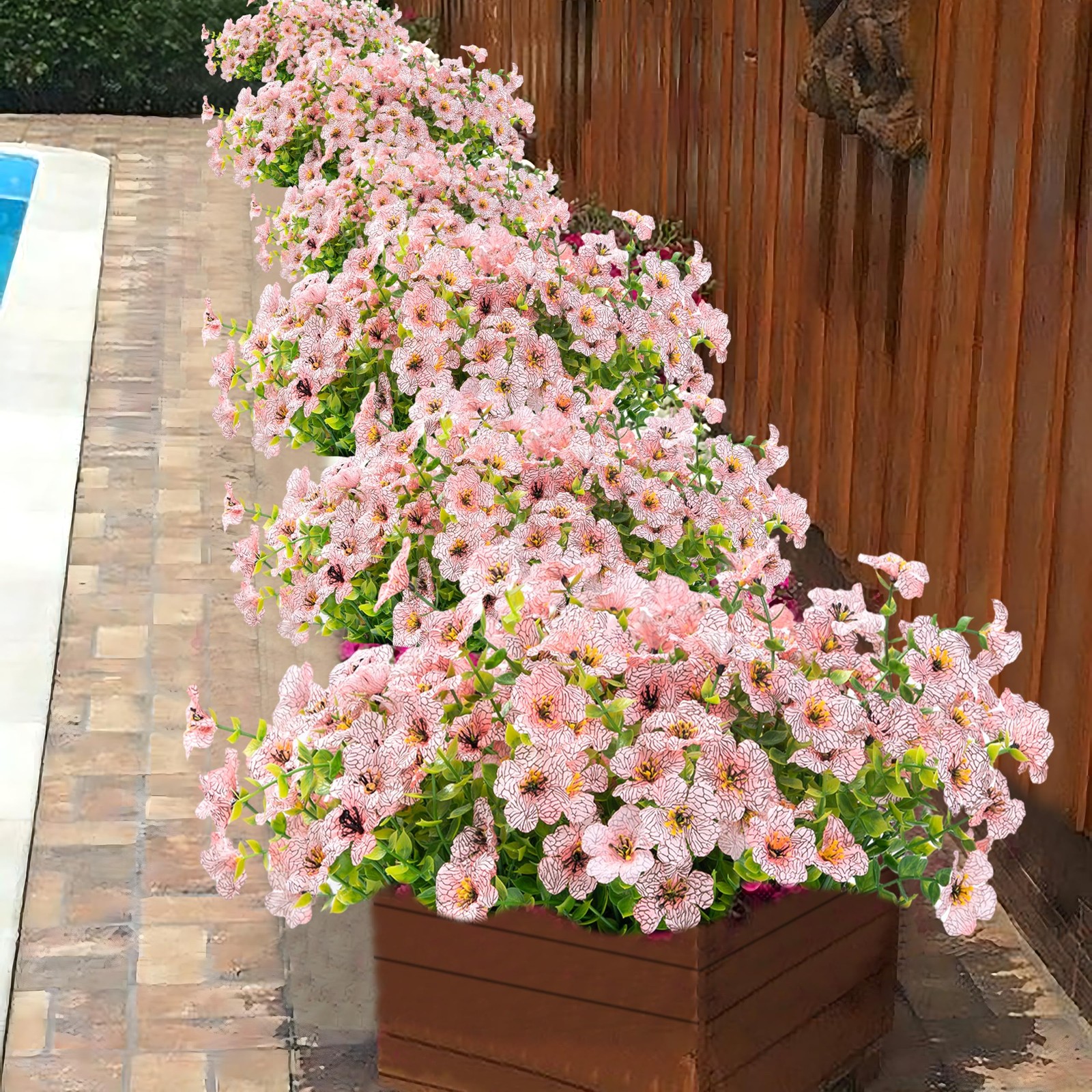 Artificial Flowers for Outdoor Indoor Garden Home Decoration, Faux Flower Dai…