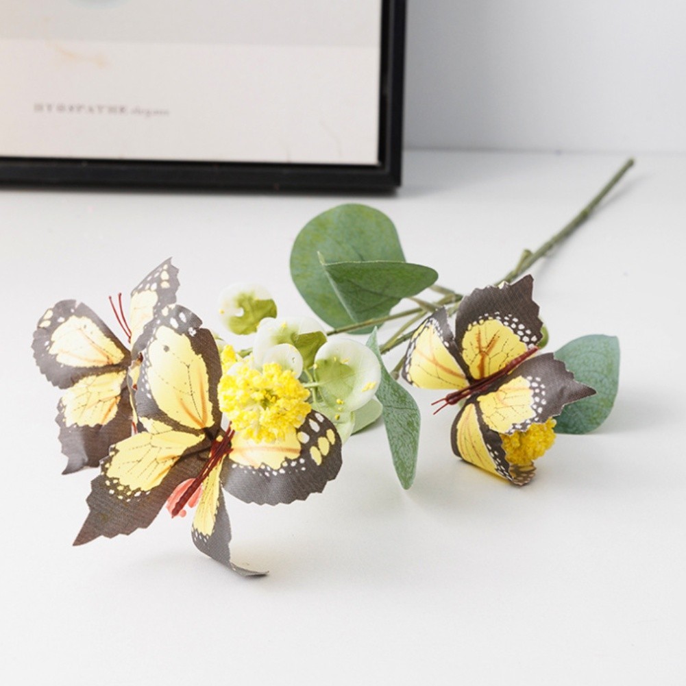 Artificial Silk Butterfly Flower for Wedding Home Decoration Outdoor Photography