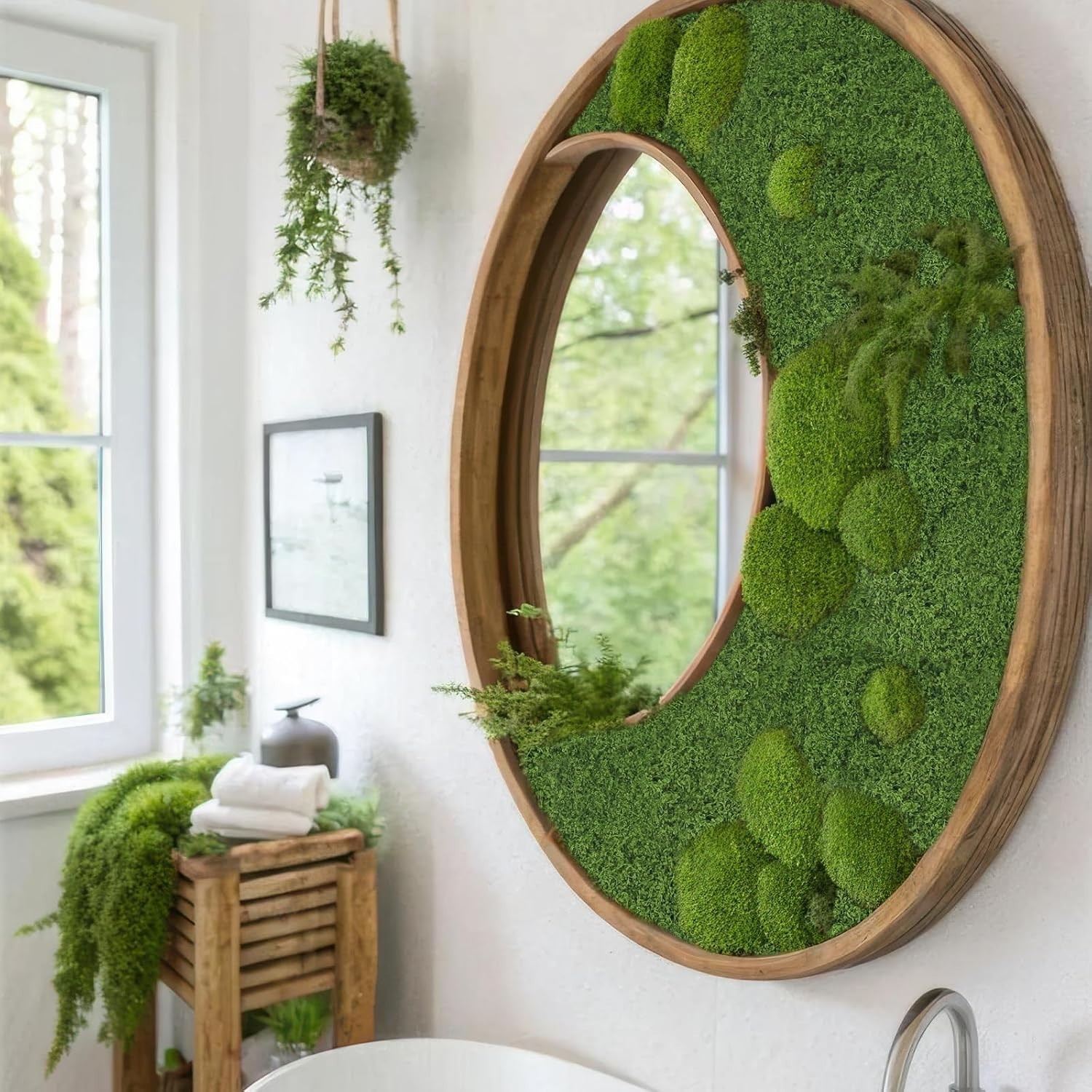 Durable 12×71” Artificial Moss Carpet for Elegant Centerpieces & Crafting