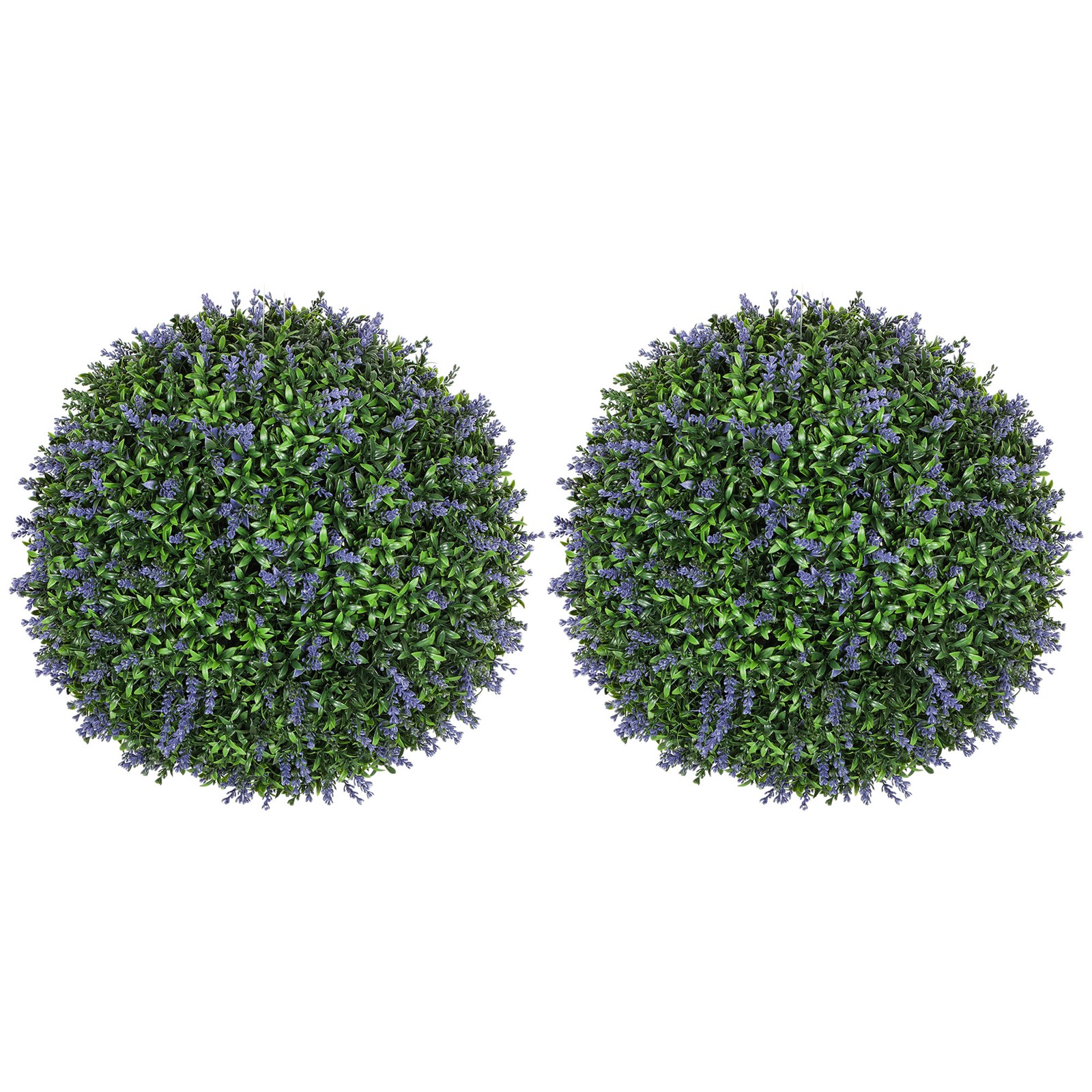 Set of 2 Artificial Plant Topiary Balls, 16.5 Inch