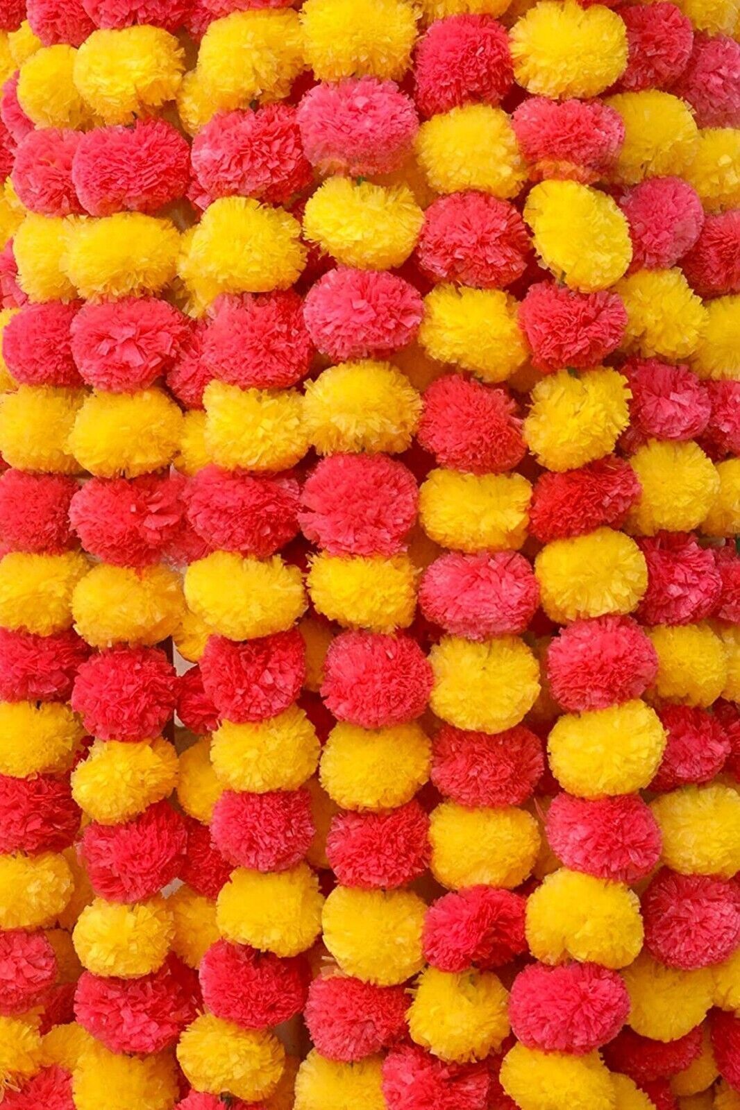 Wholesale Lot Artificial Marigold Flowers Garlands Christmas Wedding Decoration