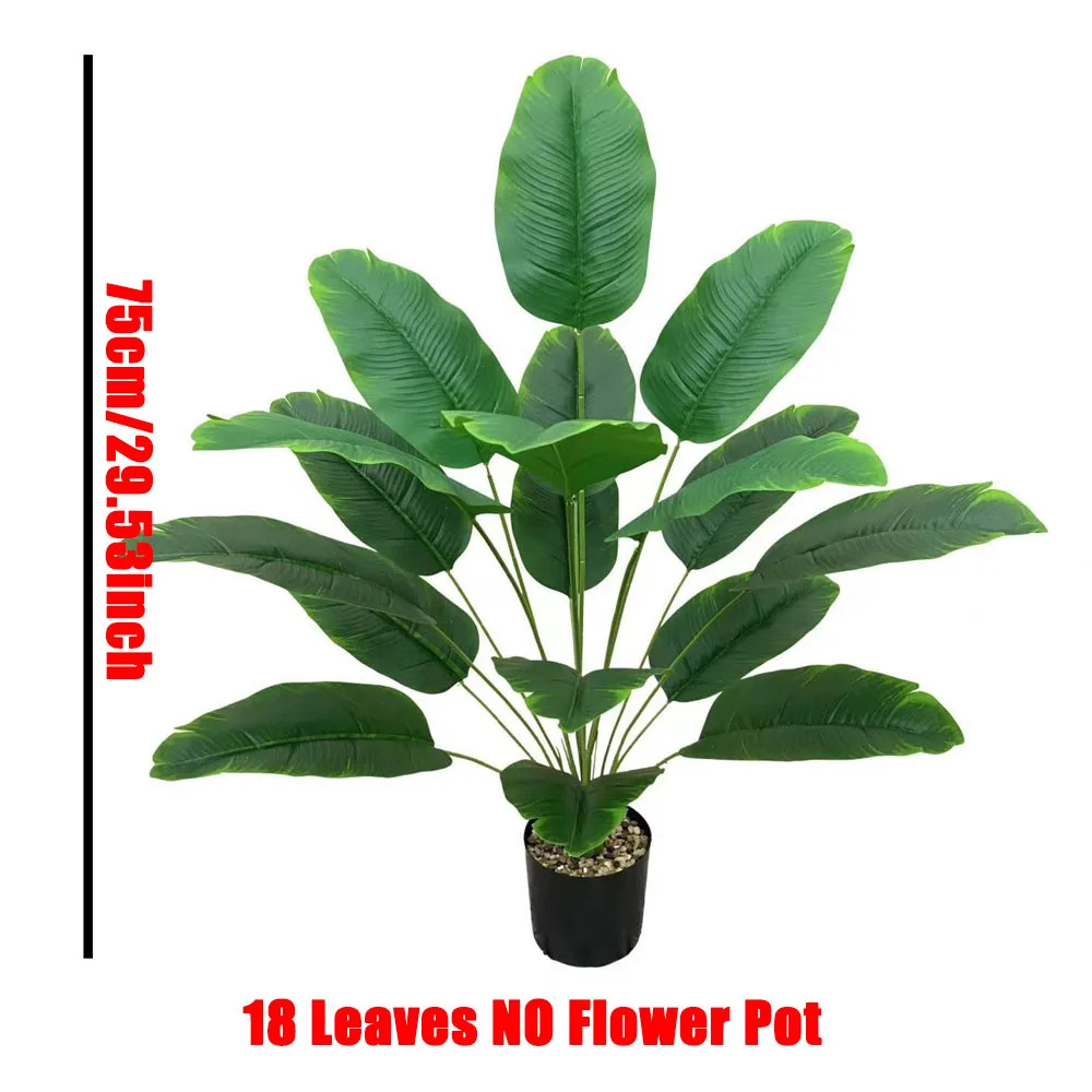 120cm 24 Leaves Artificial Plant Large Tropical Palm Tree Fake Office Decor NEW