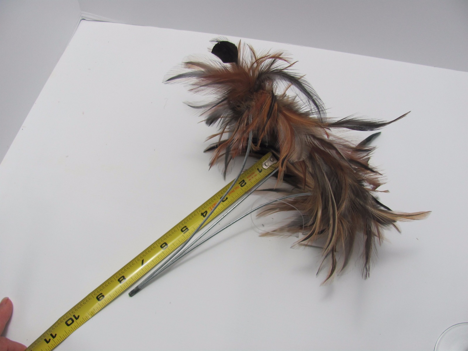 Hand Made, 2 pcs in pack 5″ Feather Ring for arrangement or Bouquet – Sea Foam