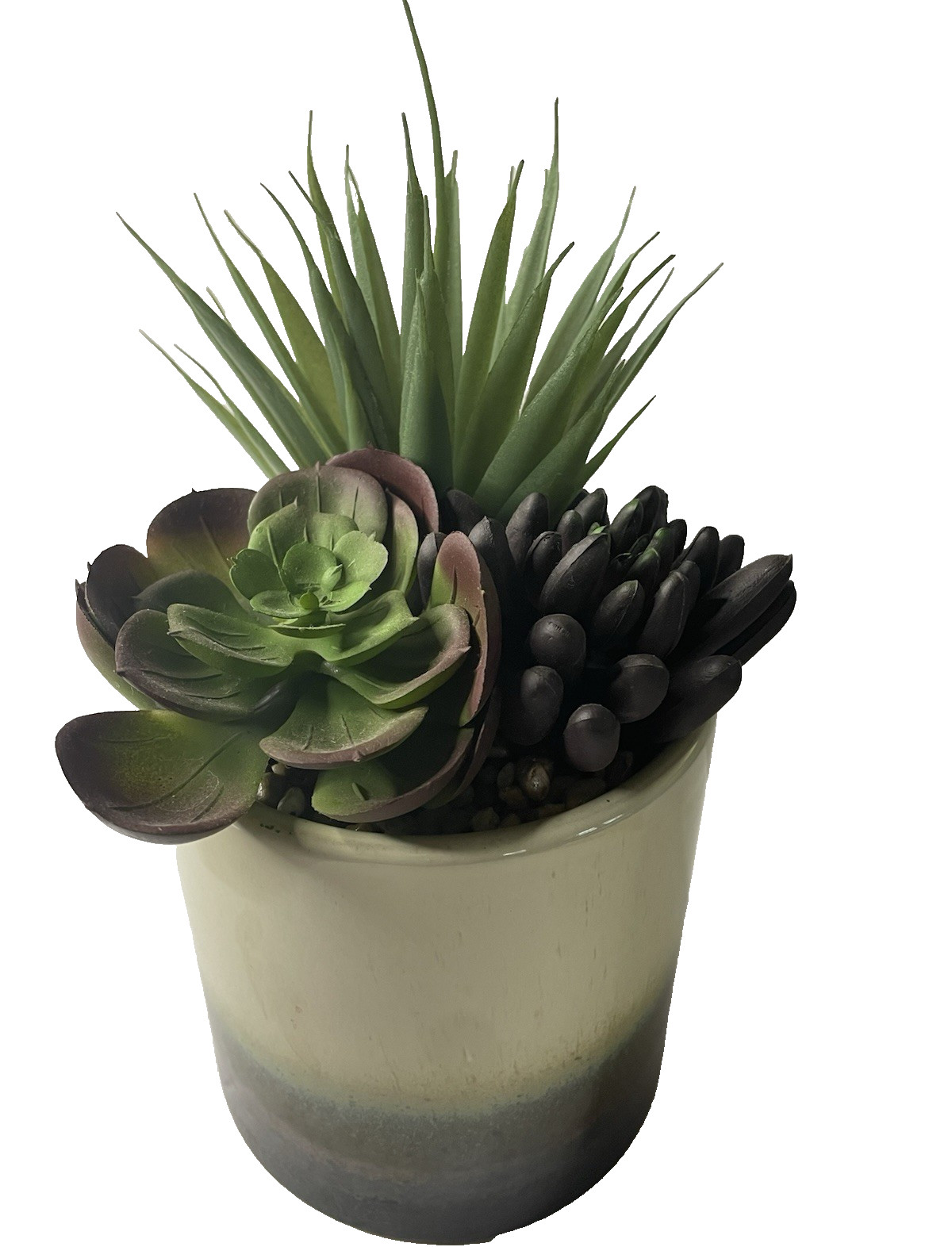 Mainstays 7.4″ Mixed Artificial Succulent Arrangement in Ceramic Planter