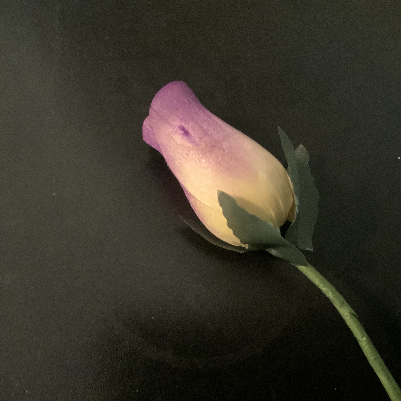 Bouquet Of A Dozen Purple and Yellow Wooden