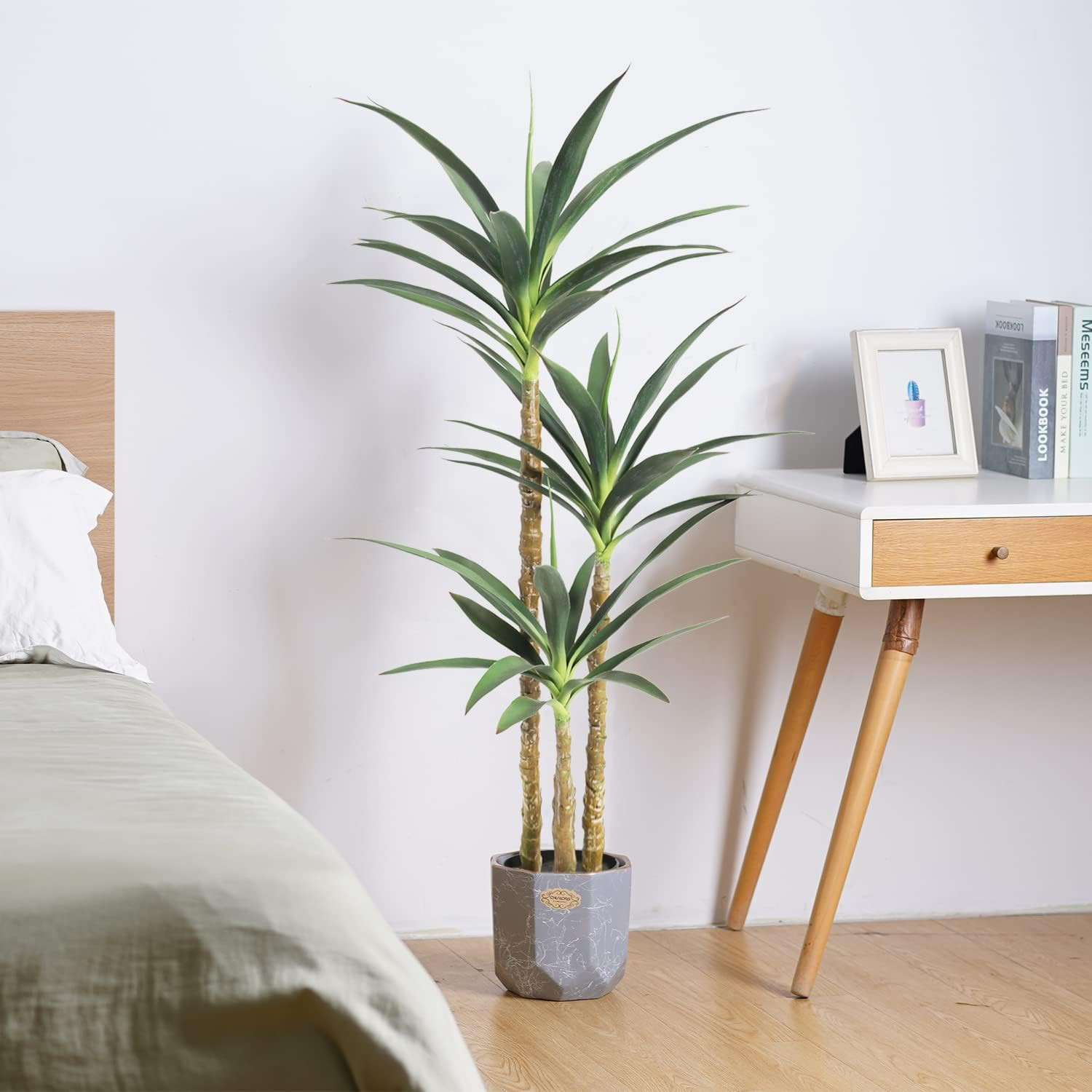4.7Ft Faux Agave Tree 2-Pack for Indoor/Outdoor Home Decor & Gifts