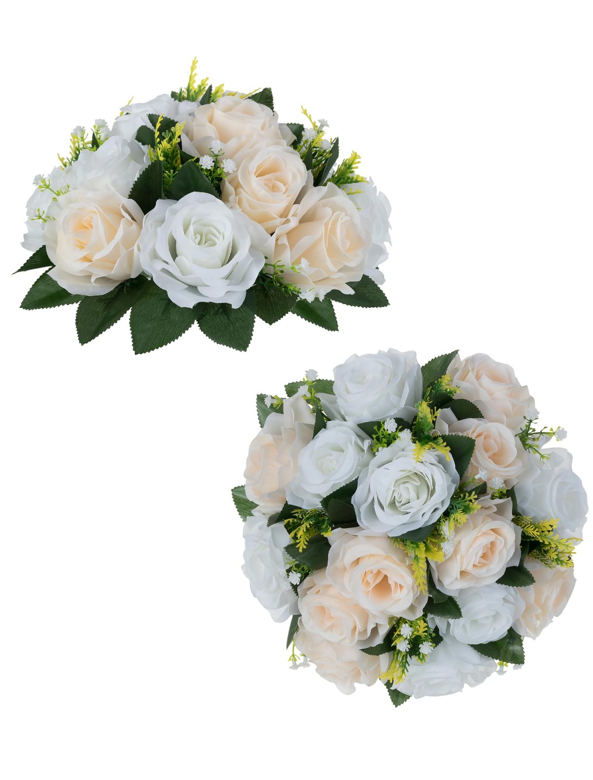 Flower Balls Wedding Rose Centerpieces: 2 Pcs Fake Flowers with Base Kissing …