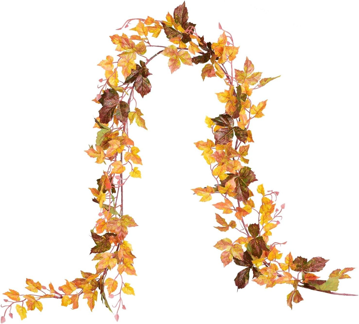 Vibrant 6.5ft Maple Leaf Vine Garland – Perfect for Fall Celebrations