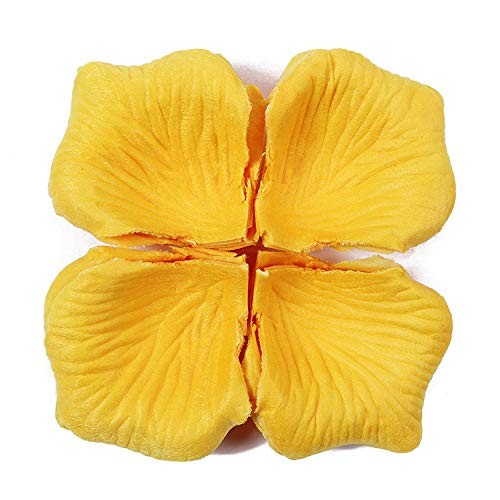 500PcsGold Artificial Silk Flower Petals Silk Rose Petals Fake Petals Emulati…