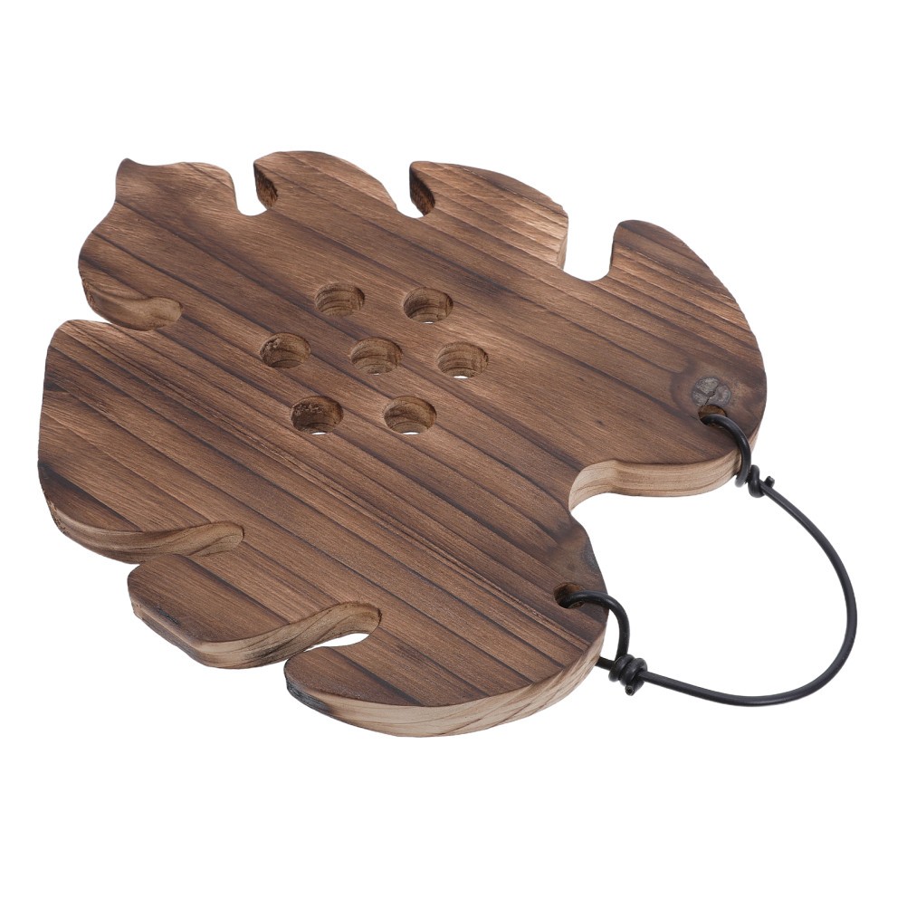 Wooden Plant Mounting Board for Indoor Wall Hanging Fern Orchid Display Brown