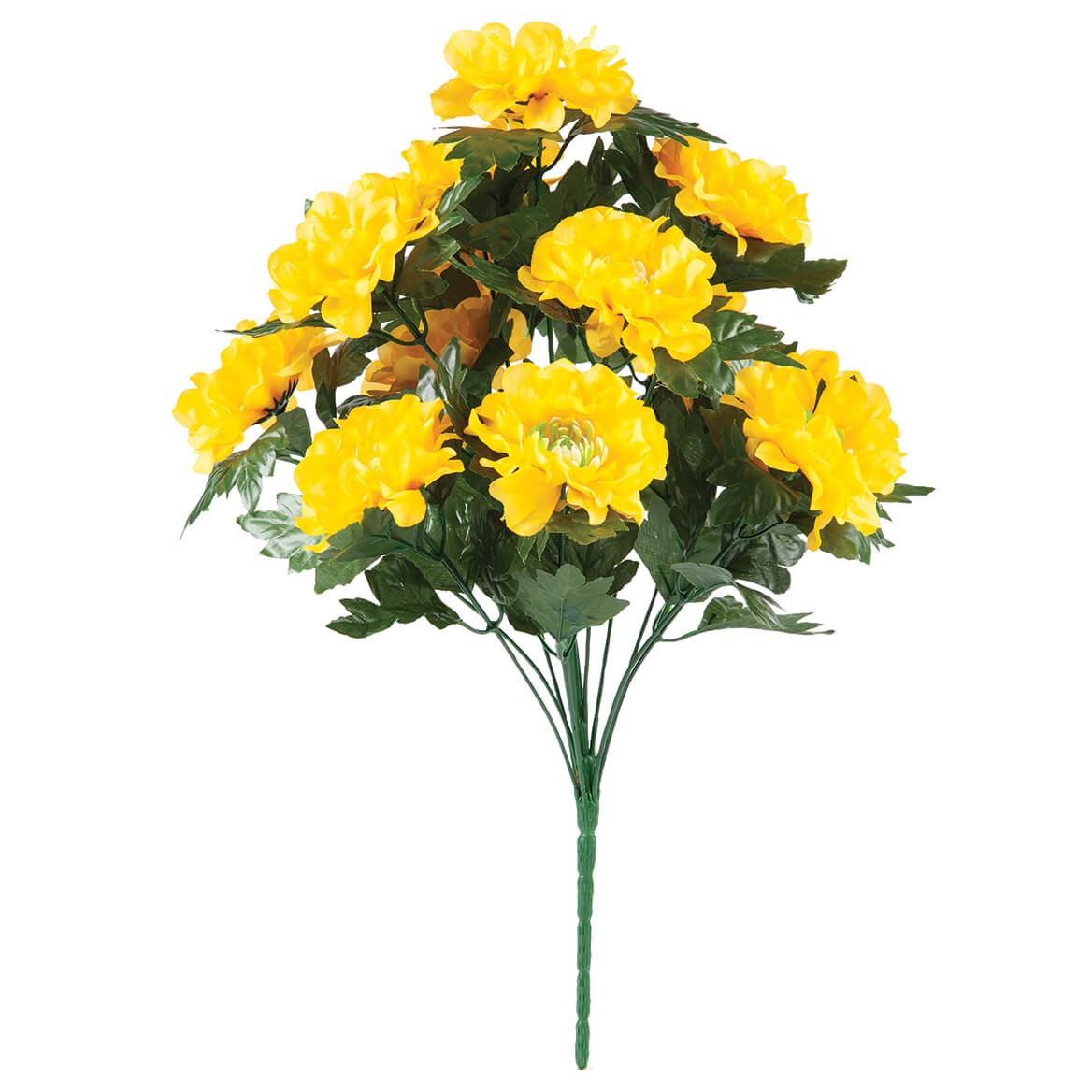 Artificial Marigold Bush by OakRidge, Red