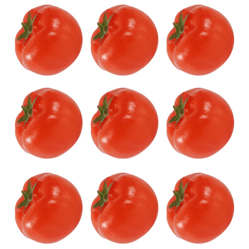 9 PCS Vegetable Model Props Artificial Fruit for Display Mini Cherry Tomato