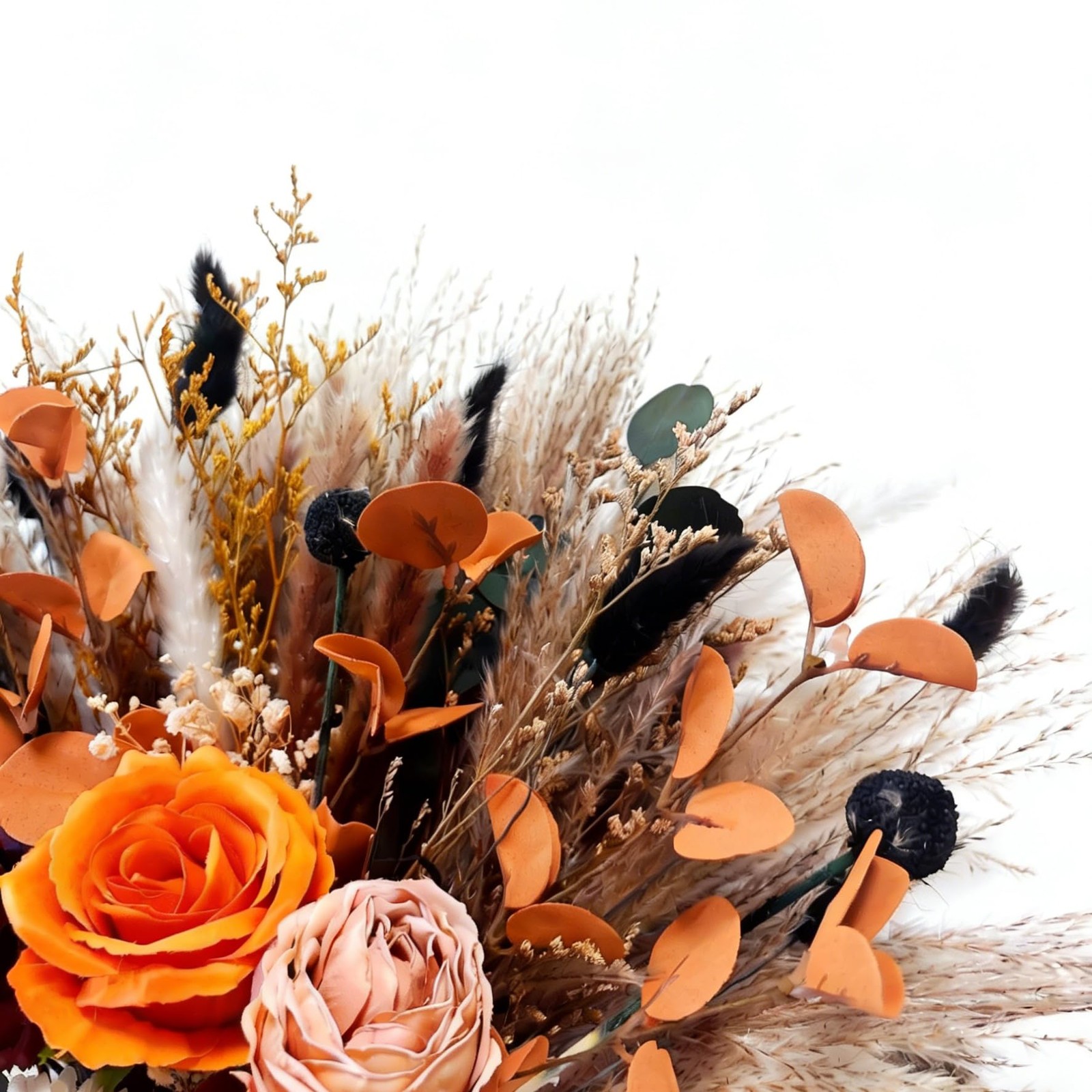 Vase with Artificial Flower Arrangemets Centerpieces for Dining Table Decorat…