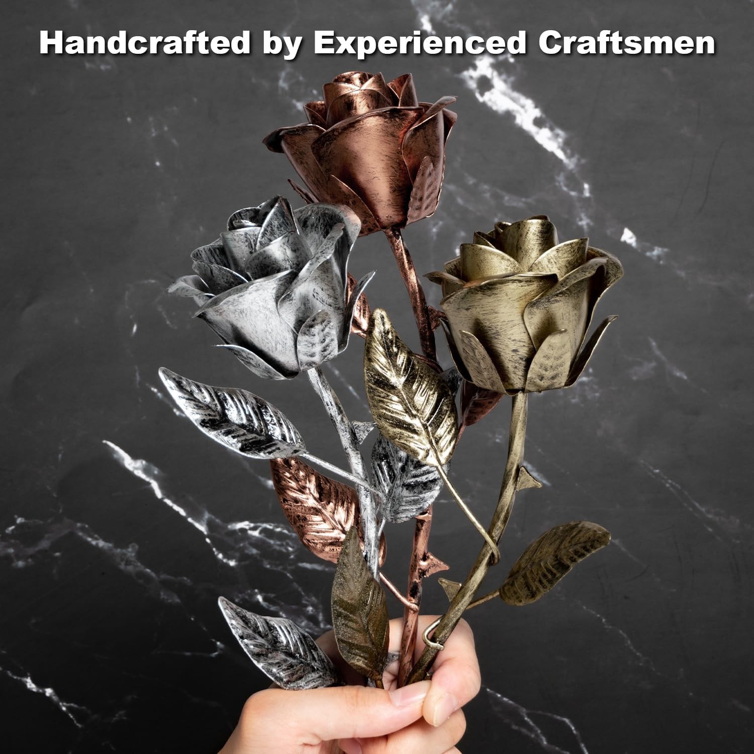 8 Year Anniversary Bronze Gift for Her – Metal Rose Gifts 8th Wedding Anniversar