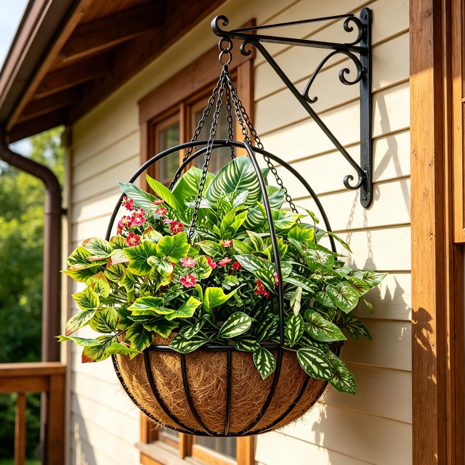 Artificial Greenery for Outdoors UV Resistant 12 Bundle (Red)