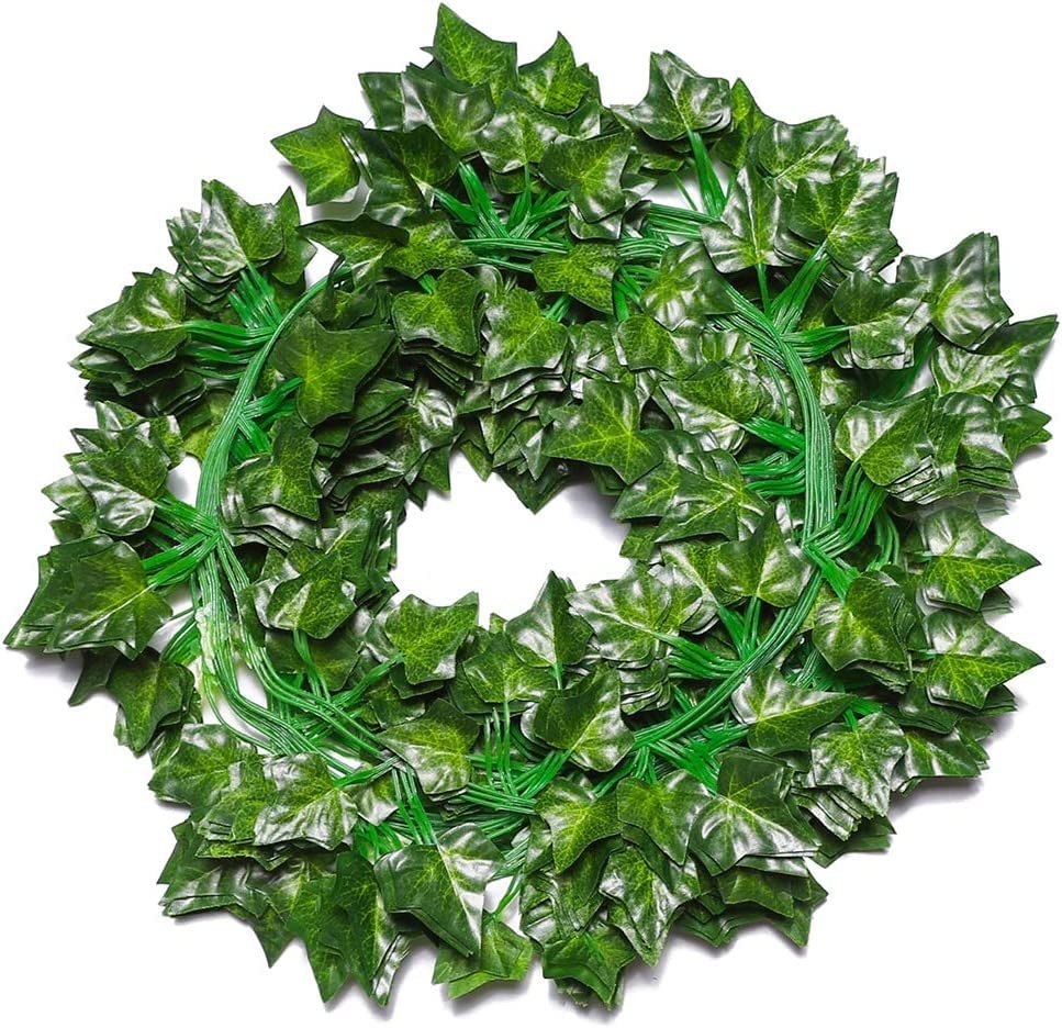 24 Pack / 82 inch (Total 164 Feet), Artificial Ivy Garland Fake Leaf Plants V…