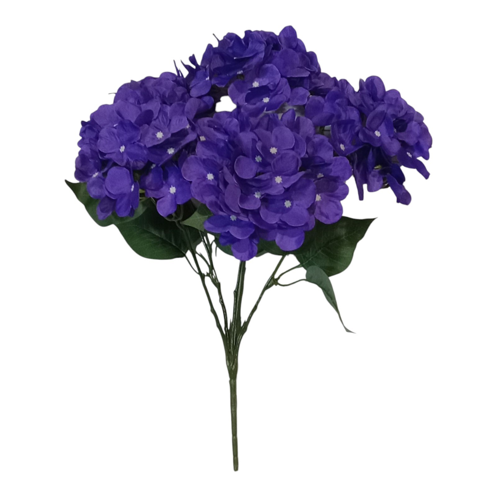 Lg Purple Hydrangea 19″ Bush Silk Flower General Home Decor Wedding #2267
