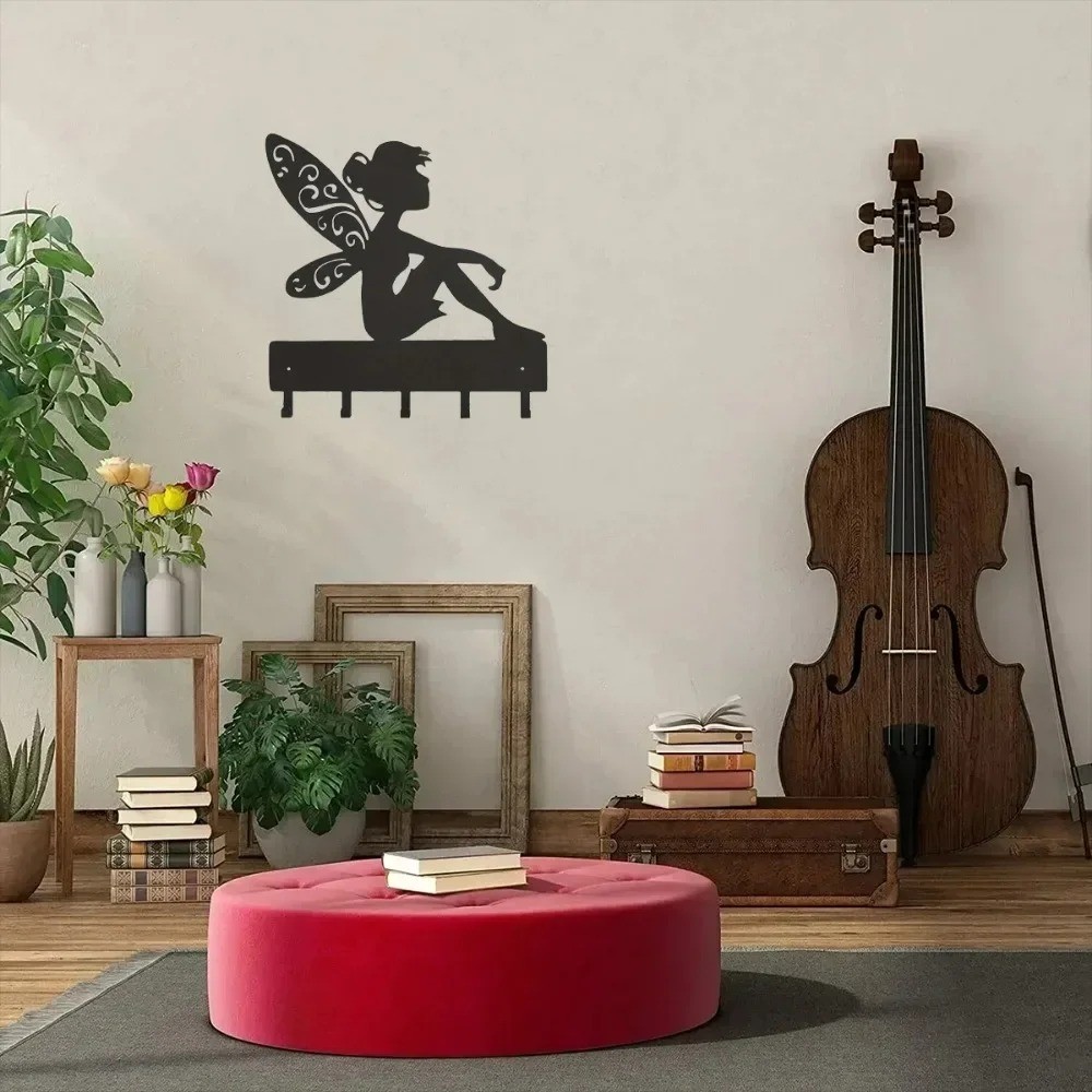 Metal Elf Wall Key Hangers – Multi-Purpose Coat Bag Hook Iron Home Organizer