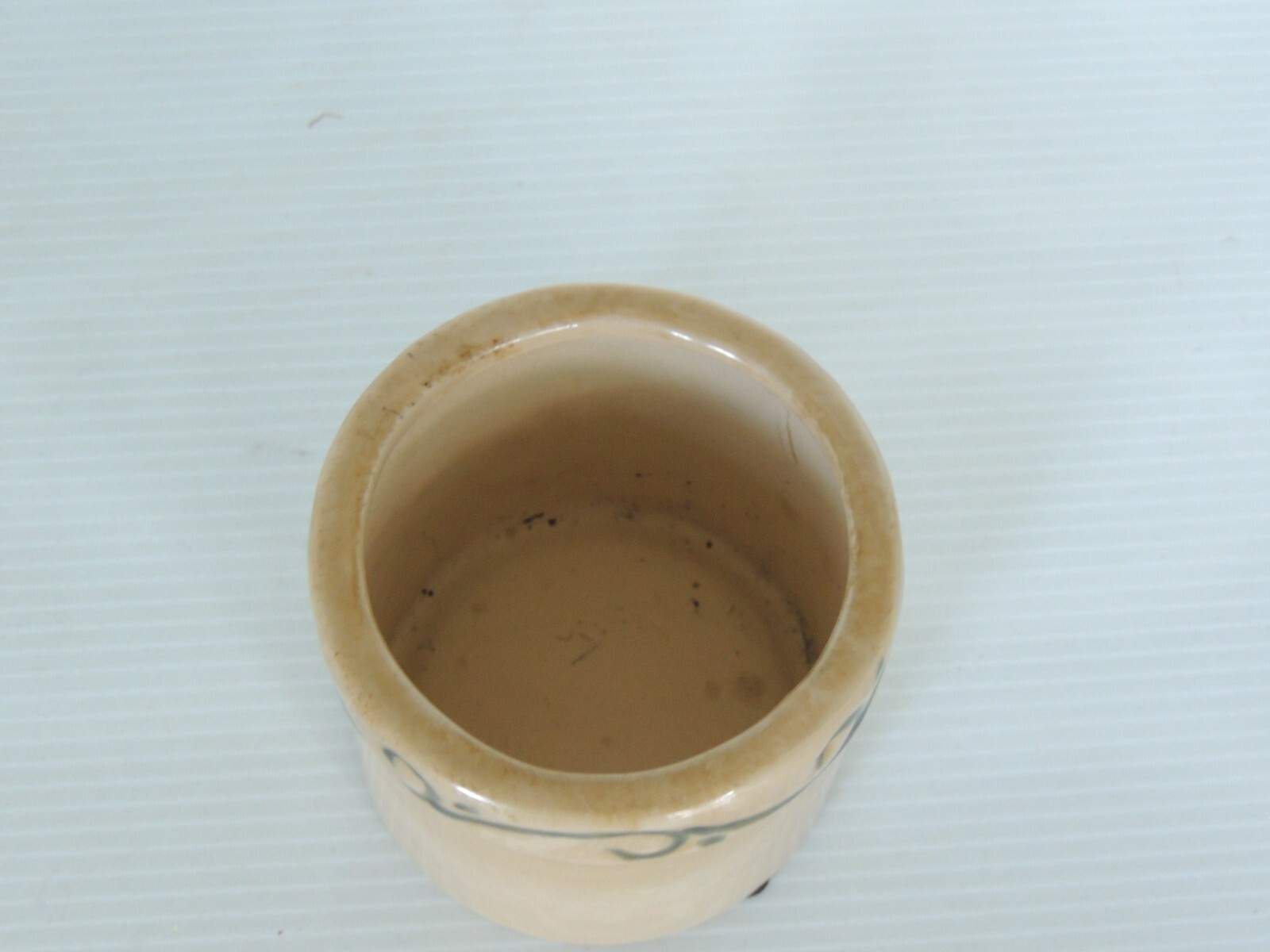 Ceramic FLOWER POT “HOPE “3 3/4 ” W 3 1/2″ H