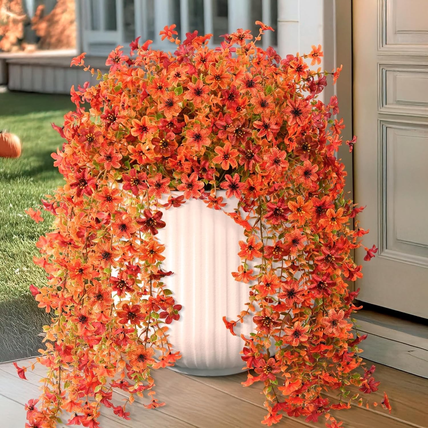 Lifelike Silk Fall Flowers with UV Protection – Perfect for Indoors & Outdoors