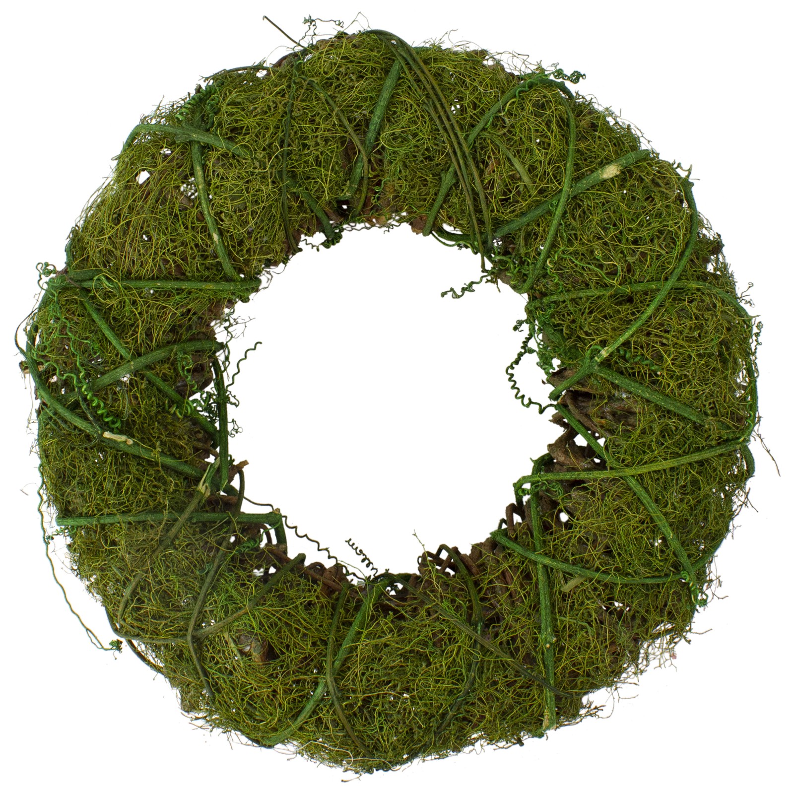 Northlight 12″ Green Moss and Vine Artificial Spring Wreath
