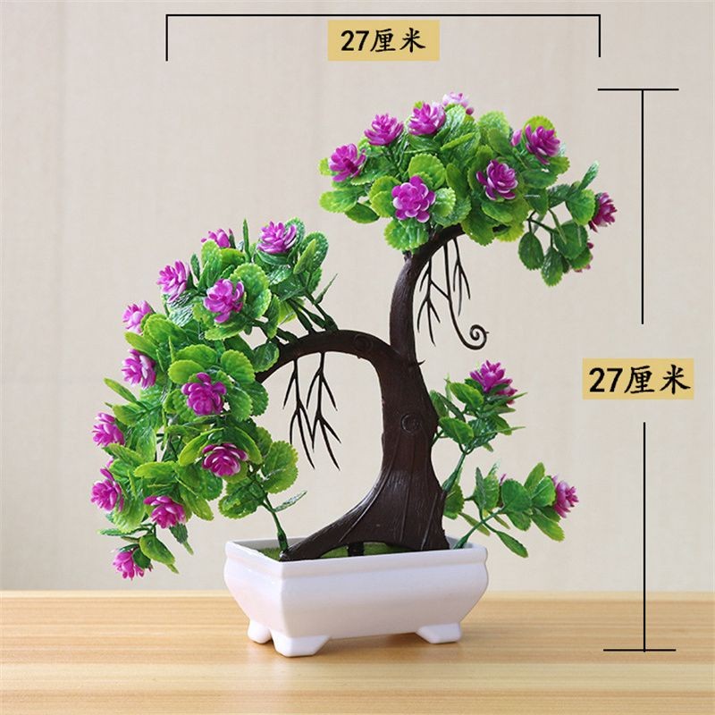 Bonsai Flower Simulation Plant Home Decorative Small Tree Straw Ball Creative