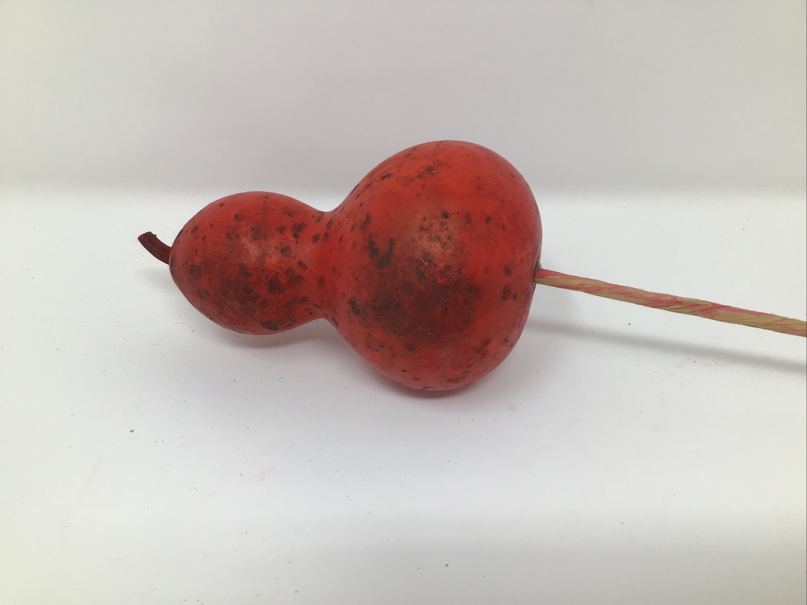 Artificial Gourd Floral Pick Red 3 Picks 20” Long Basket Vase Filler Vintage