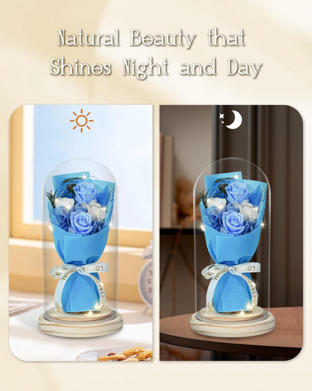 Flowers Gifts for Her Mom Women Preserved Forever Fresh Flowers Bouquet with …