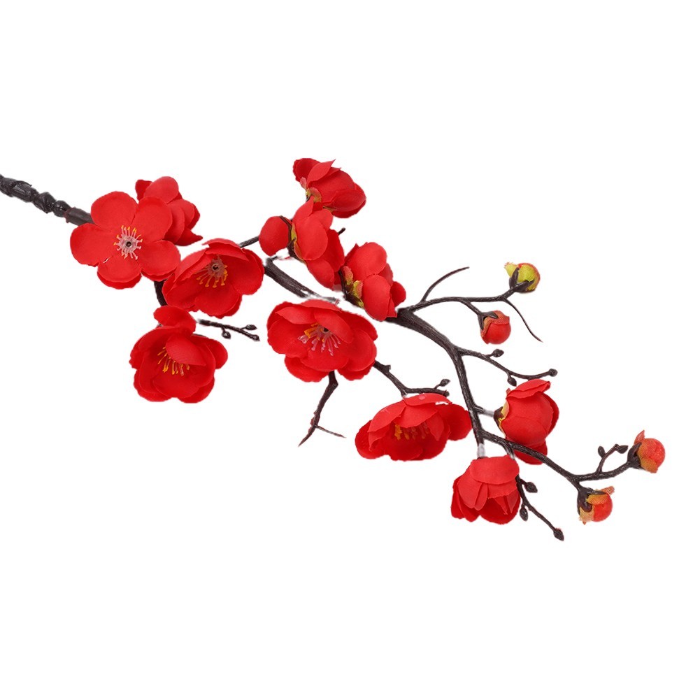Artificial Flower Wintersweet Lamei Plastic+silk Simulated Wedding 1 Bunch