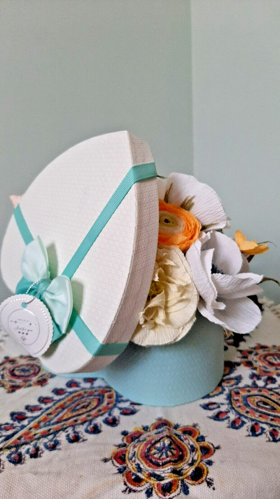 Colorful Paper Flower Bouquet Handmade Artificial Flower Bouquet gift for a spec