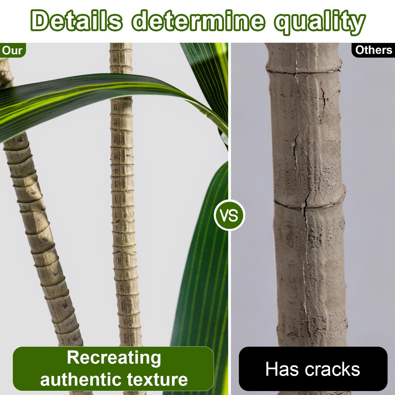 7ft Tall Faux Artificial Trees Large Fake Tree Plastic Big Plant Indoor Dracaena
