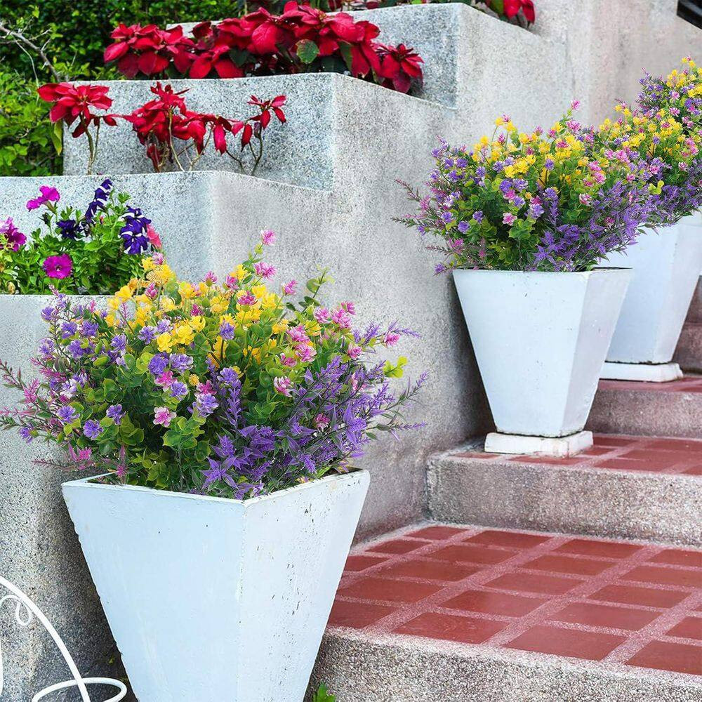 3 In. H Multiple Color Artificial Daisy Flowers for Indoor and Outdoor Decor