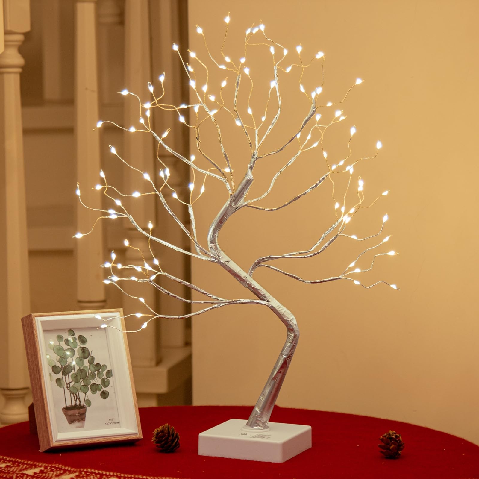 PEIDUO Fairy Light Tree, 108 LED Lighted Trees for 10in, Tree
