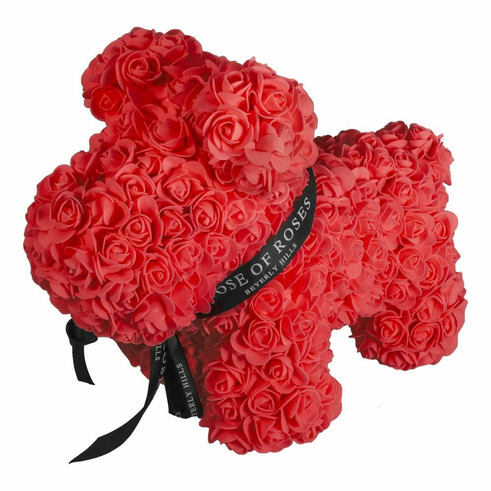 Artificial Rose Dog Flower Birthday Christmas Valentine Day Gifts For Girlfriend