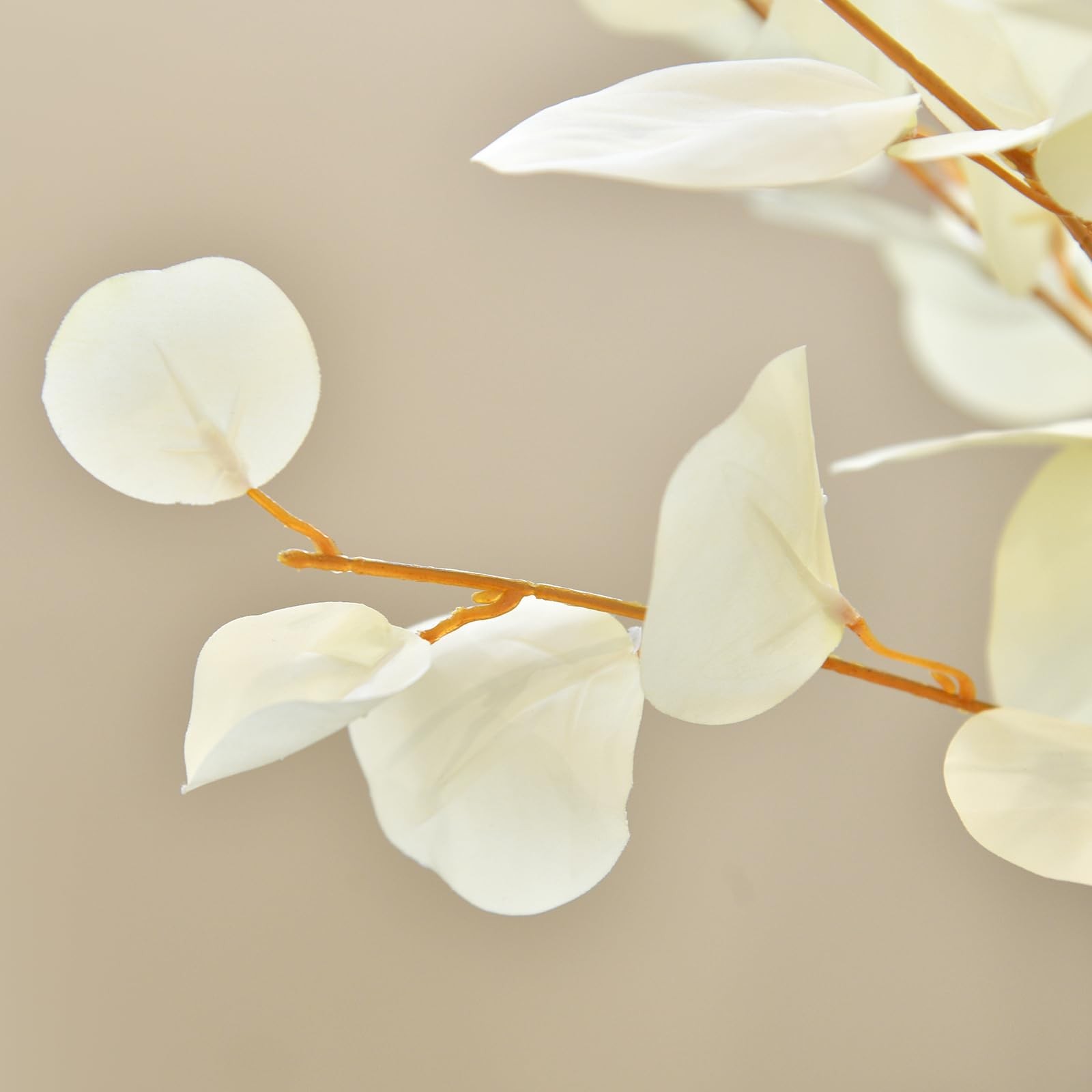 3 PCS Artificial Eucalyptus Stems Long 33″ Fake Eucalyptus Leaves Branches fo…
