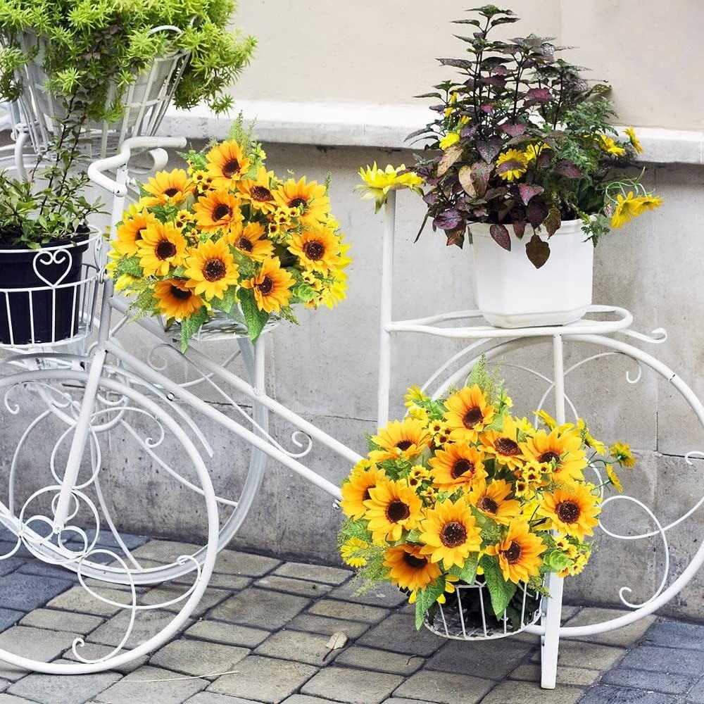 UV Resistant Silk Sunflower Bouquets – Perfect for Weddings & Home Decor