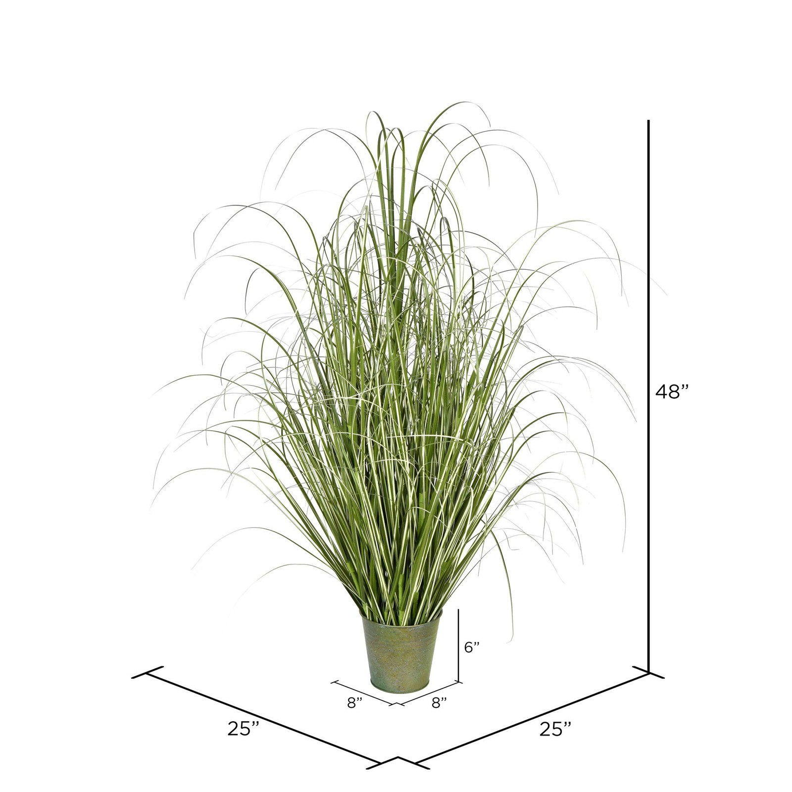 Vickerman 48″ Artificial Potted Native Green Grass.