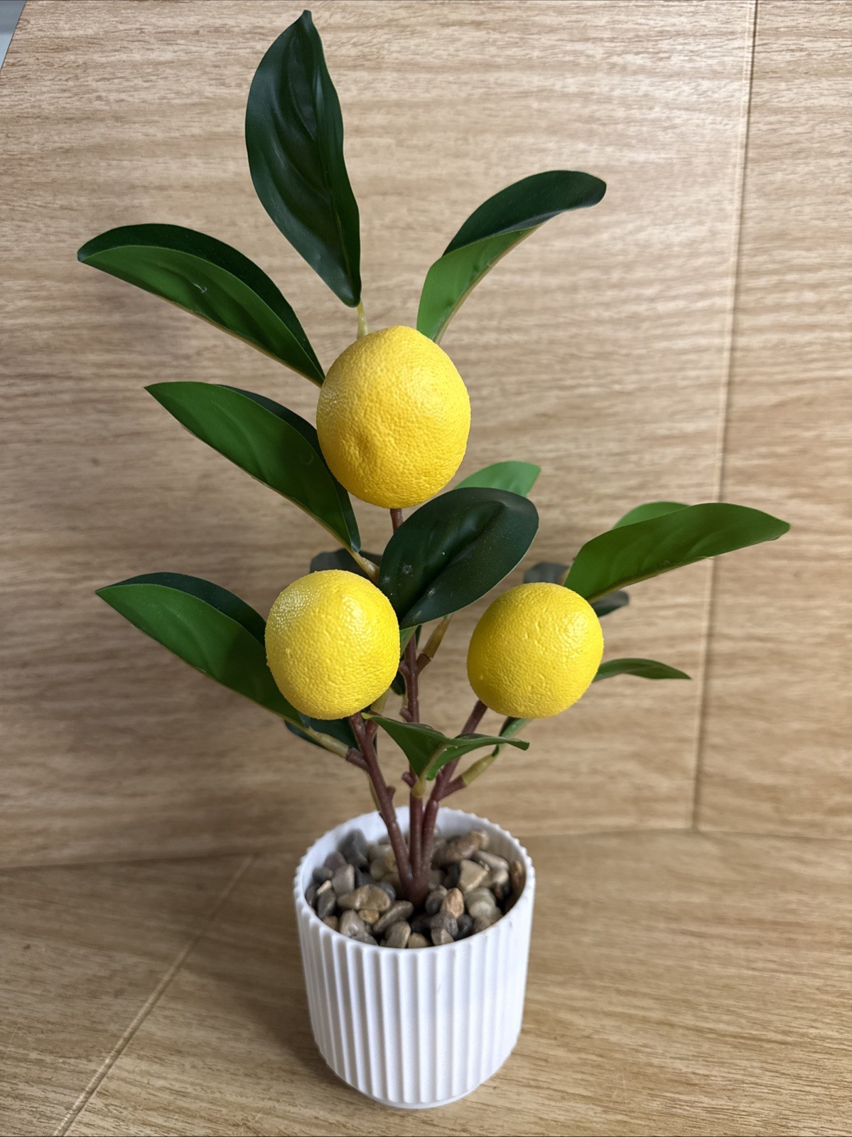 Artificial Lemon Plant Home Decor Potted Fake Lemon Fruit Tree Bonsai Office