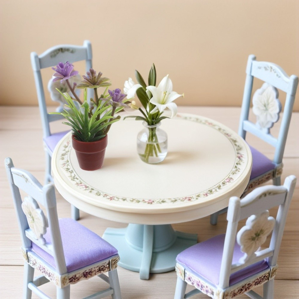 8Pcs Assorted Color Miniature Dollhouse Plants Reusable Plastic Bonsai Decor